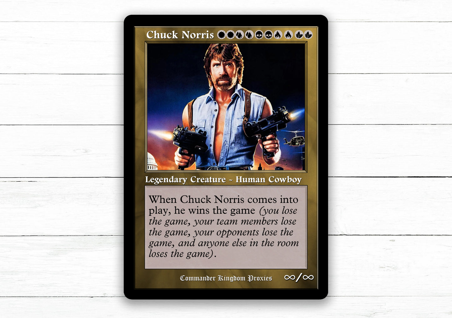 Chuck Norris - Vintage Style - Custom MtG Proxy Card