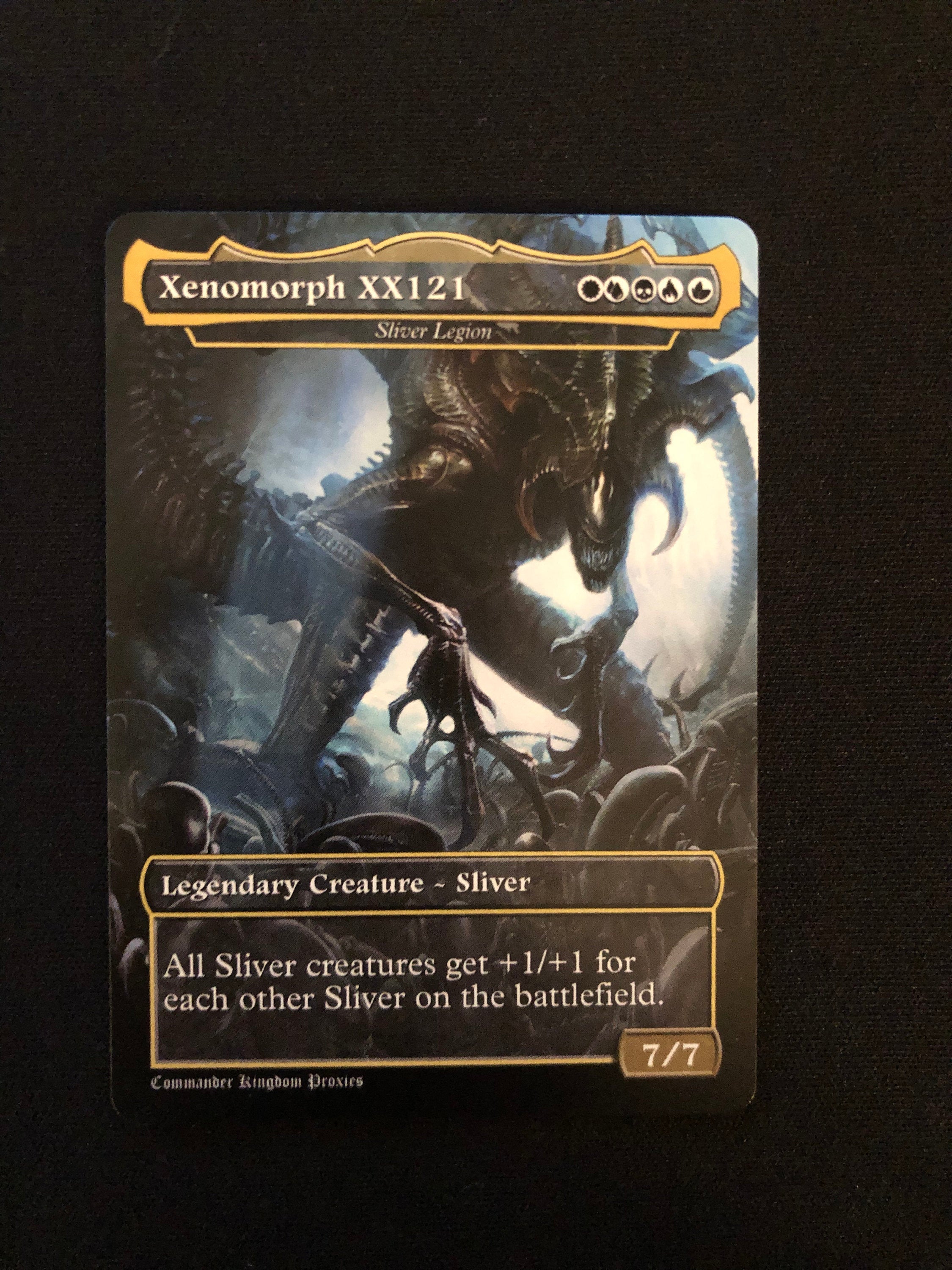 Xenomorph XX121 Sliver Legion - Custom mtg Proxy Card - Full Art 