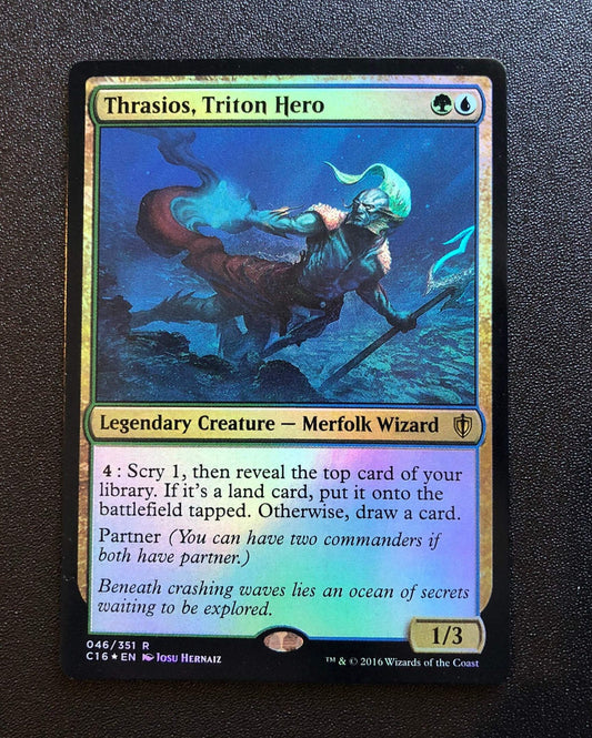 Thrasios, Triton Hero (FOIL) - MTG Proxy Commander