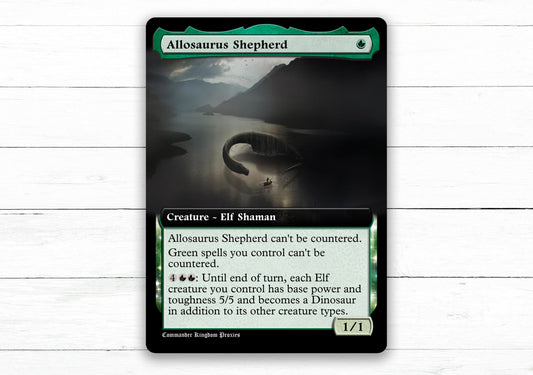 Allosaurus Shepherd V1 - BT Style - Custom MtG Proxy Card