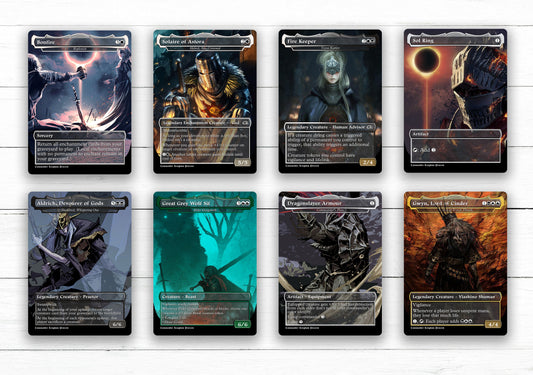 Dark Souls Set 8x - Custom MtG Proxy Cards - Full Art Style