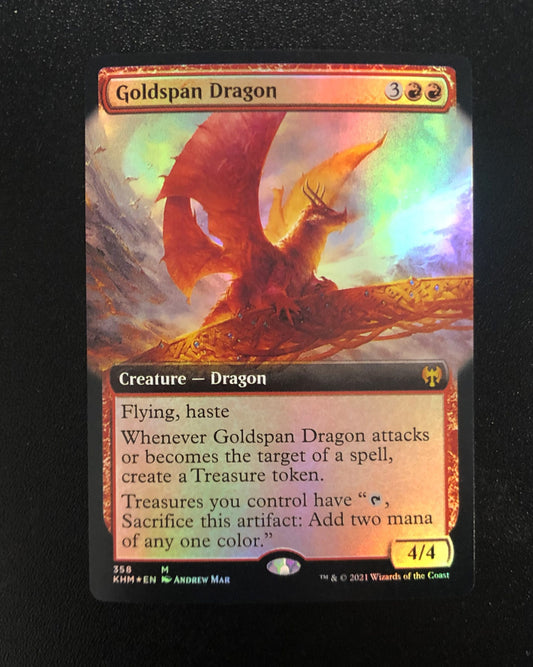 Goldspan Dragon (FOIL Showcase) - MTG Proxy Kaldheim