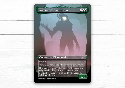 Ancient Greenwarden - Full Art Style - Custom MtG Proxy Card