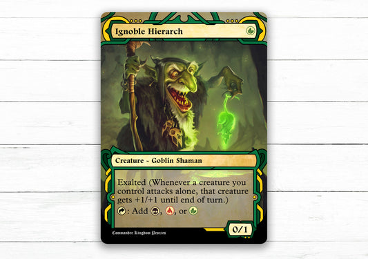Ignoble Hierarch - Archives Style - Custom MtG Proxy Card