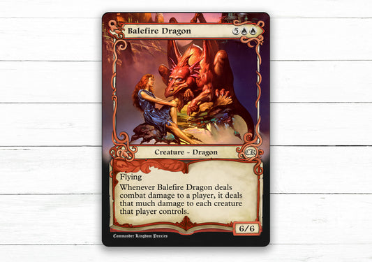 Balefire Dragon - Adventure Style - Custom MtG Proxy Card