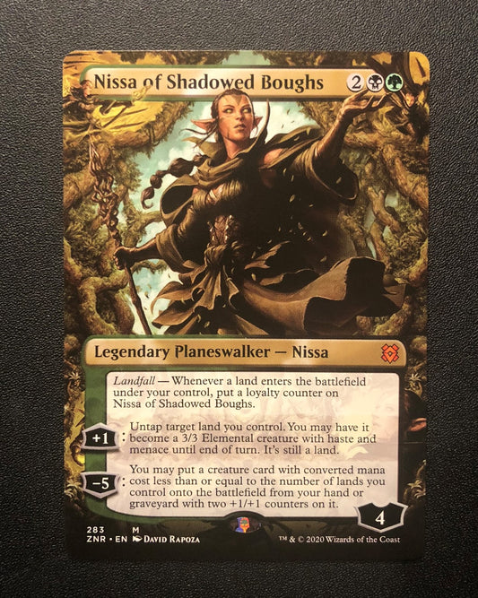 Nissa of Shadowed Boughs (Showcase) - MTG Proxy Zendikar Rising