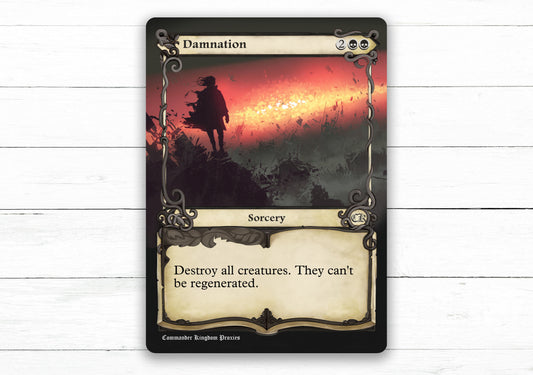 Damnation V1 - Adventure Style - Custom MtG Proxy Card