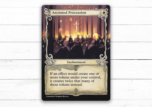 Anointed Procession - Adventure Style - Custom MtG Proxy Card