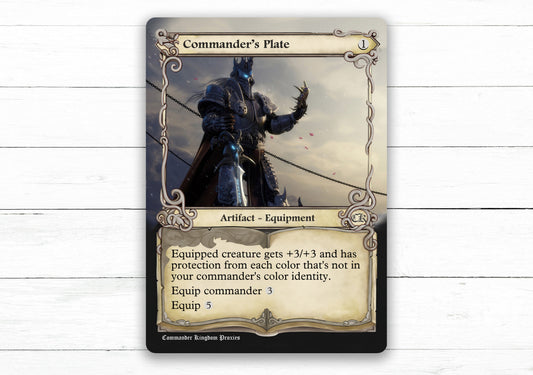 Commander's Plate - Adventure Style - Custom MtG Proxy Card