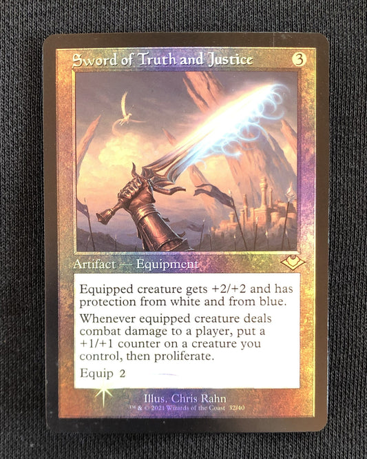 Sword of Truth and Justice (FOIL Vintage) - MTG Proxy MH2