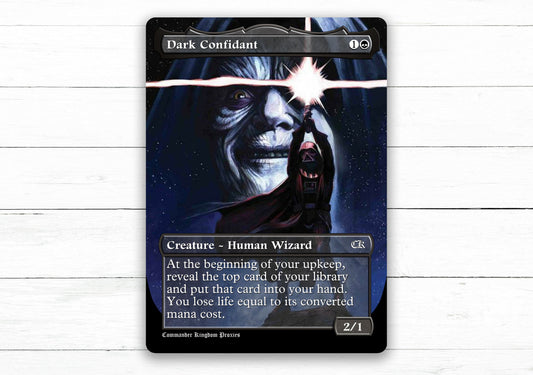 Dark Confidant Vader Palpatine - Full Art Style - Custom MtG Proxy Card