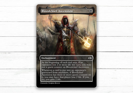 Bloodchief Ascension - Full Art Style - Custom MtG Proxy Card