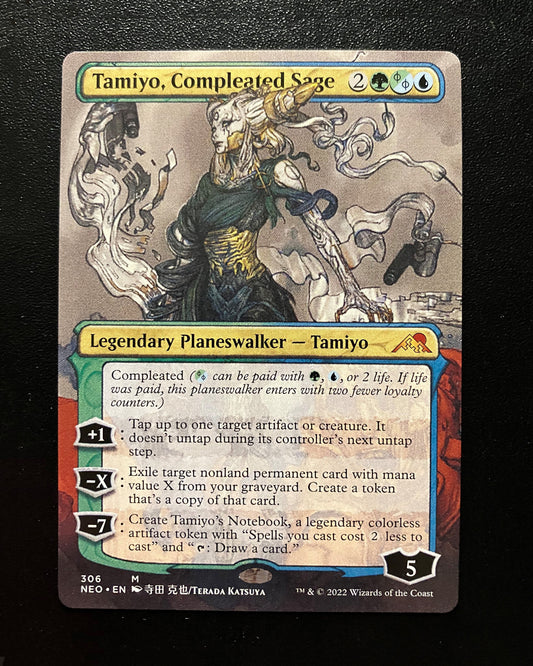 Tamiyo, Compleated Sage (Extended Art) - MTG Proxy Neon Dynasty