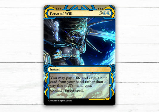 Force of Will - Custom MtG Proxy Card - Archives Style