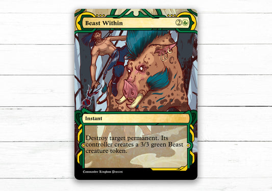 Beast Within - Archives Style - Custom MtG Proxy Card