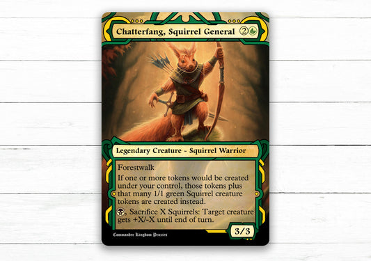 Chatterfang, Squirrel General - Archives Style - Custom MtG Proxy Card