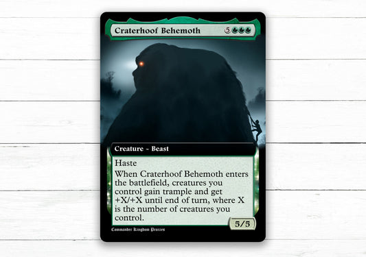 Craterhoof Behemoth - BT Style - Custom MtG Proxy Card