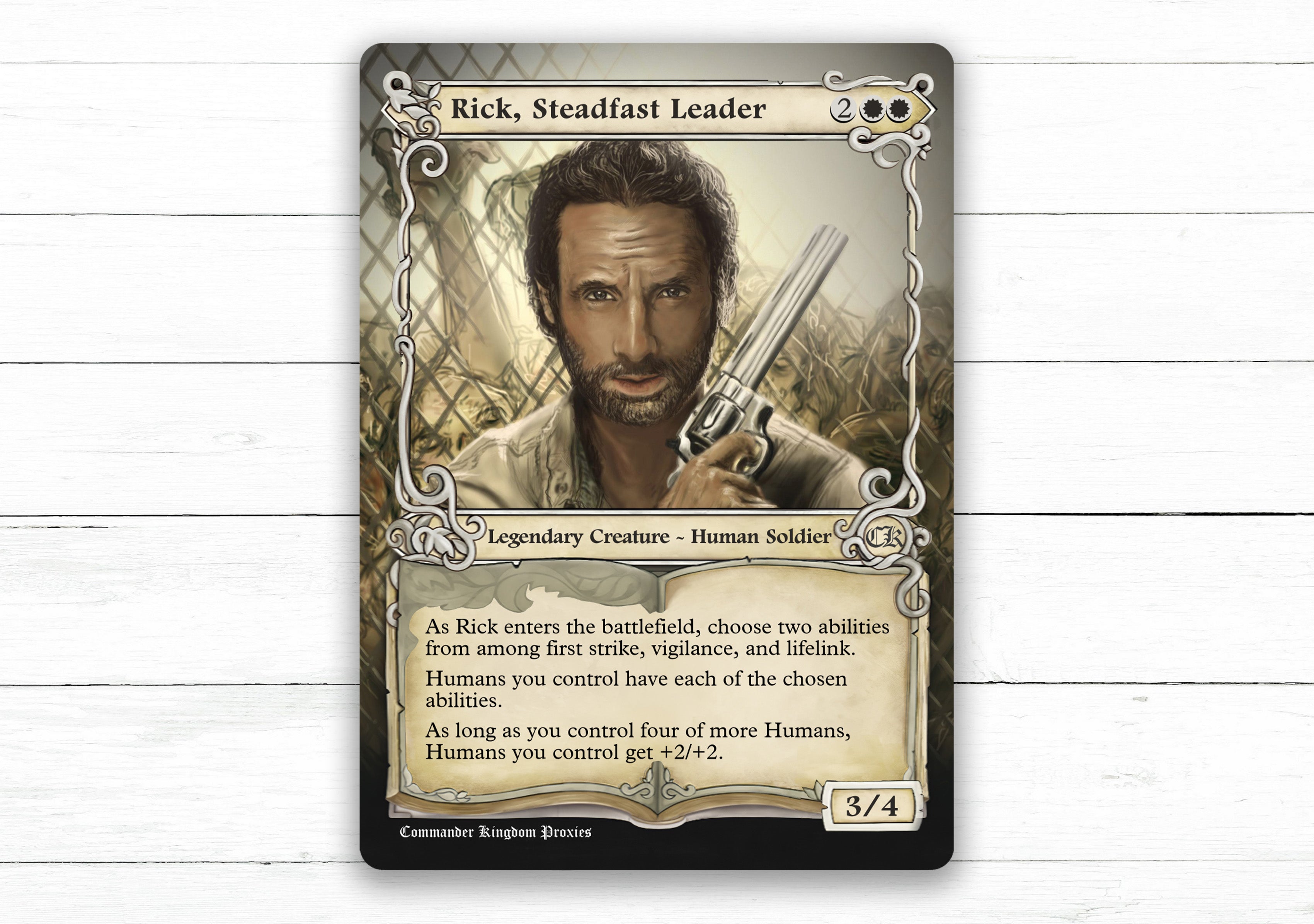 Rick, Steadfast Leader - Custom Mtg Proxy Card - Adventure Style 